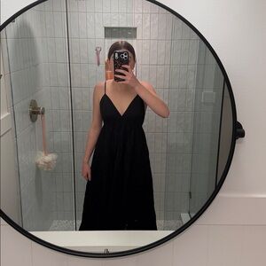 Aritzia Elegant Black Maxi Dress